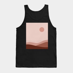 Boho Mountains Sun Version Tank Top